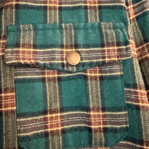 Plaid Fleece-lined Kids Hooded Jacket / Shacket - Picture 4 of 11